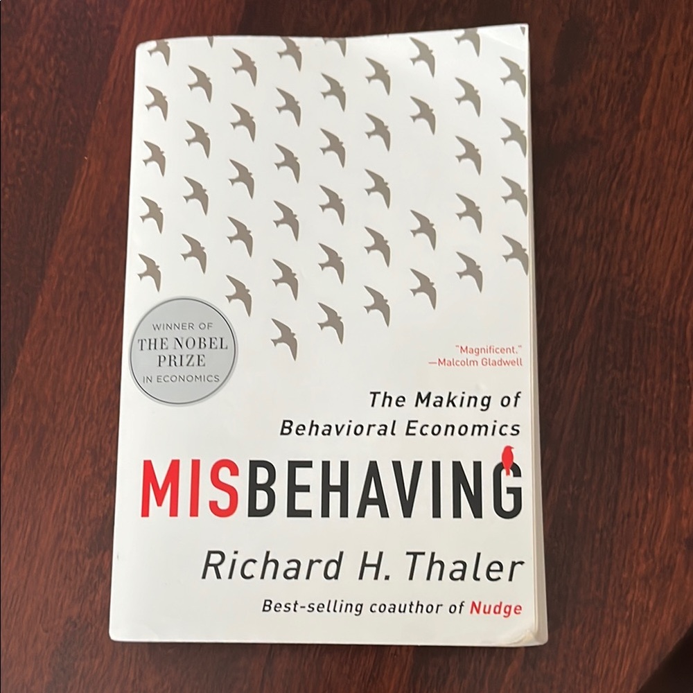 Misbehaving by Richard H. Thaler - White and Red Cover